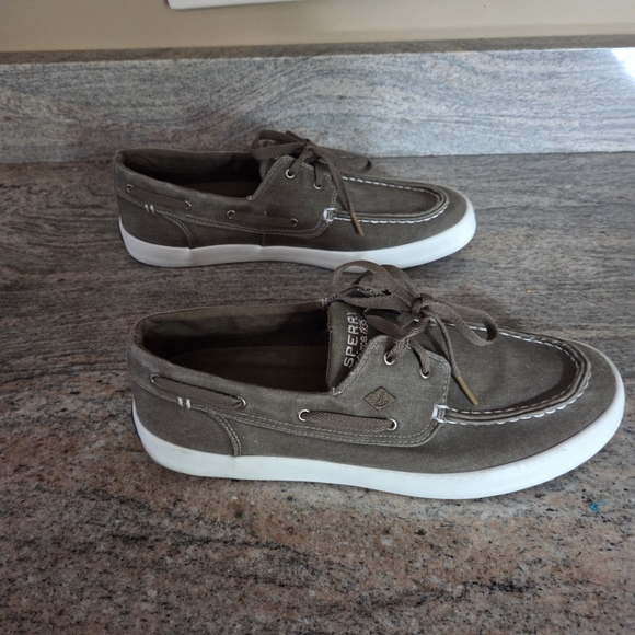 Sperry Men's Taupe Boat Shoes - Picture 4 of 5